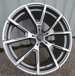 R19x9 5X120 ET 38 72.6 B5601 Grey Polished Half Matt (MGHM) For BMW