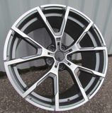 R19x9 5X120 ET 38 72.6 B5601 Grey Polished Half Matt (MGHM) For BMW