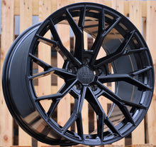 Indlæs billede til gallerivisning R20x10.5 5X120 ET 40 72.6 HX039 Black (BL) For HAXER (K2) (Rear+Front)