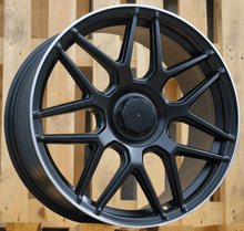 Indlæs billede til gallerivisning R18x8 5X112 ET 43 66.6 FE195 Black Half Matt+Polished Lip (BLHMPL) For MER (P2)