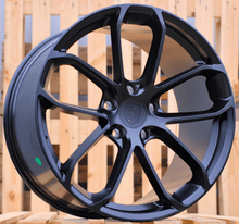 Indlæs billede til gallerivisning R22x11 5X130 ET 58 71.6 FB0714J Black Matt (BM) For PORCH (K7) (FORGED (Rear+Front)