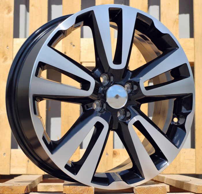 R17x6.5 4X100 ET 43 60.1 L2093 Black Polished (MB) For RACIN (Z6)