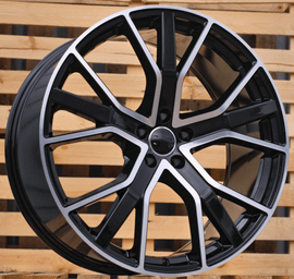 R21x10 5X112 ET 20 66.5 B5131 (A5383) Black Polished (MB) For AUD (P)
