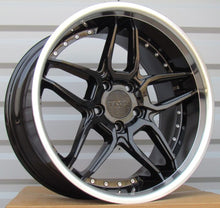 Indlæs billede til gallerivisning R19x10 5X120 ET 40 72.6 SSA01 (HX030) Black+Polished Lip (BLPL) For HAXER (P+Z3+Z2) (Rear+Front)
