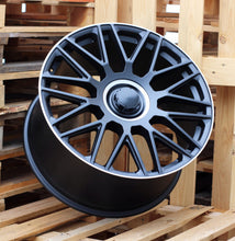Indlæs billede til gallerivisning R20x8.5 5X112 ET 62.5 66.6 FE230 Black half matt+Polished lip+Engraved Cap (BLHMPLG) For MER (P) (Front)GLE-Class Coupe (Graver caps)