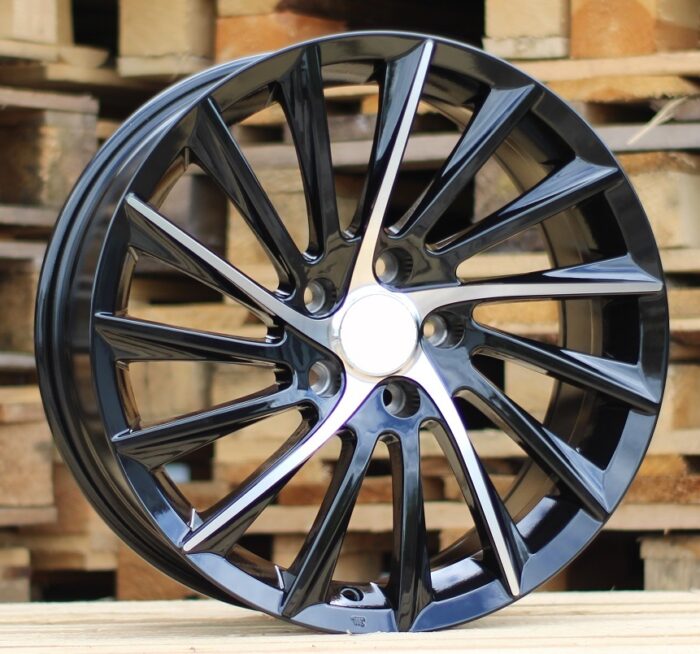 R17x7.5 5X110 ET 41 65.1 E467 (LU356) Black Polished (MB) For ALFA (P1)