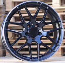 Indlæs billede til gallerivisning R18x8 5X112 ET 40 66.6 A1257 Black Half Matt+Polished Lip (BLHMPL) For MER (P)