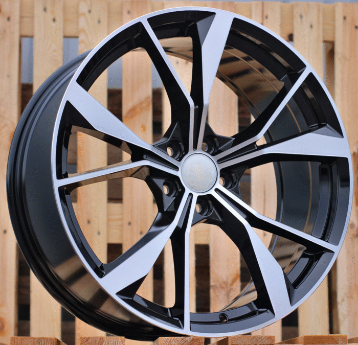R18x8 5X112 ET 41 57.1 B5808 Black Polished (MB) For VW (P)