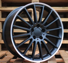 Indlæs billede til gallerivisning R19x8 5X112 ET 45 66.6 A1020 Black Half Matt+Polished Lip (BLHMPL) For MER (P) (Rear+Front)