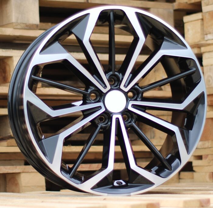 R18x8 5X108 ET 55 63.3 FE187 (IN5608) Black Polished (MB) For FORD (P1)