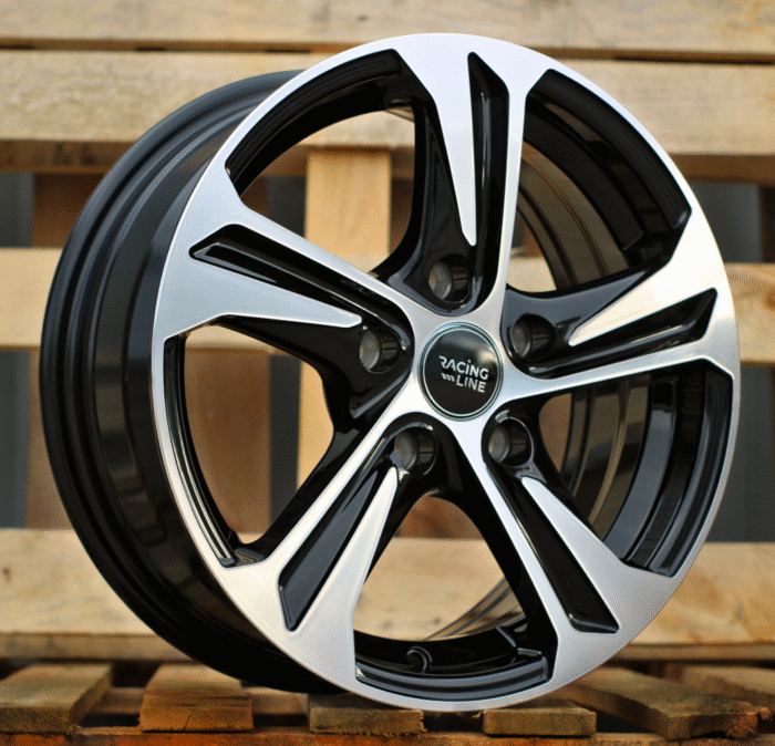 R16x6.5 5X118 ET 45 71.1 B1242 (BK1424) Black Polished (MB) For RACIN (R)