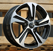 Indlæs billede til gallerivisning R16x6.5 5X118 ET 45 71.1 B1242 (BK1424) Black Polished (MB) For RACIN (R)