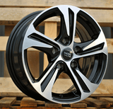 R16x6.5 4X108 ET 45 63.3 B1242 (BK1424) Black Polished (MB) For RACIN (P)