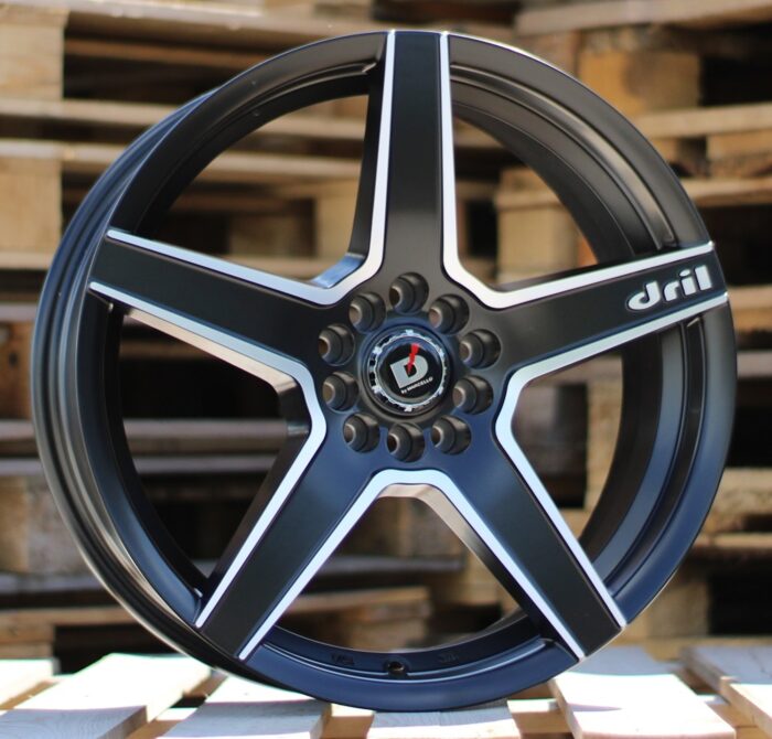 R18x8 10X105/114 ET 35 67.1 A5274 Black Polished Half Matt (MBHM) For RACIN