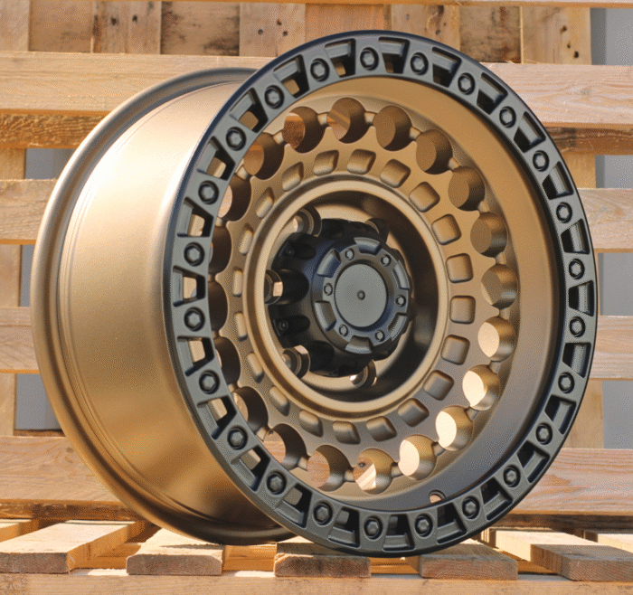 R16x8.5 6X139.7 ET 0 110.1 JT220 Bronze+Polished Lip (YYPL) For 4X4 (K3)