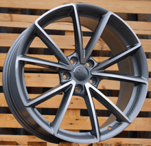Indlæs billede til gallerivisning R17x7.5 5X100 ET 39 57.1 BK703 Grey Polished Half Matt (MGHM) For AUD (D5+P)