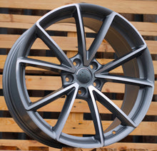 Indlæs billede til gallerivisning R18x8 5X112 ET 42 66.5 BK703 (IN5416/TS990) Grey Polished (MG) For AUD (A+P2+K8)