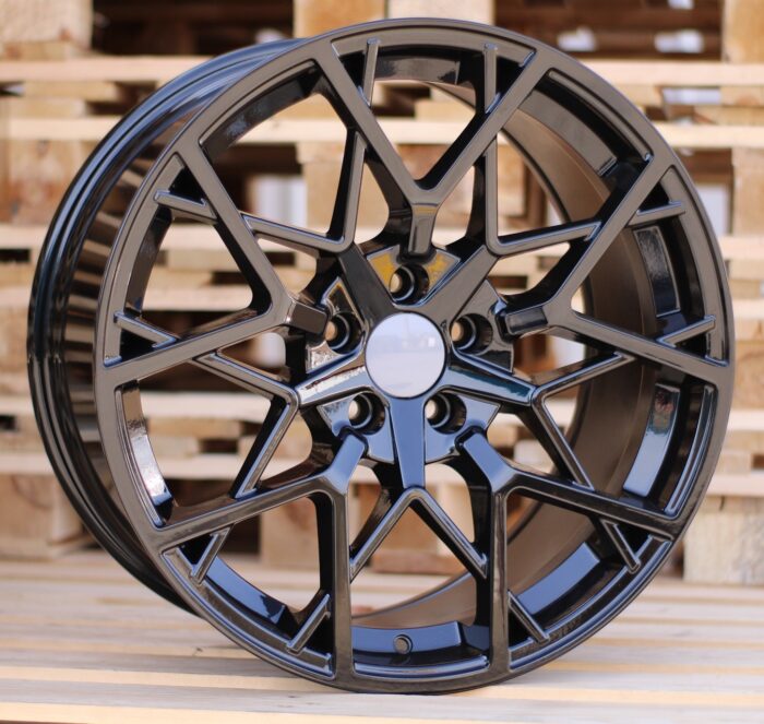 R20x9.5 5X112 ET 37 66.6 B1383 Black (BL) For BMW (Z1) (Rear+Front)