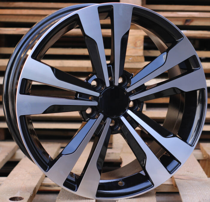 R17x7.5 5X112 ET 44 66.6 BK754 (FR936/QC1106) Black Polished (MB) For MER (K7)