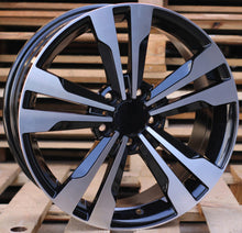Indlæs billede til gallerivisning R17x7.5 5X112 ET 44 66.6 BK754 (FR936/QC1106) Black Polished (MB) For MER (K7)
