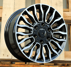 R16x7 6X130 ET 50 84.1 B2419 Black Polished (MB) For MER (Z2)