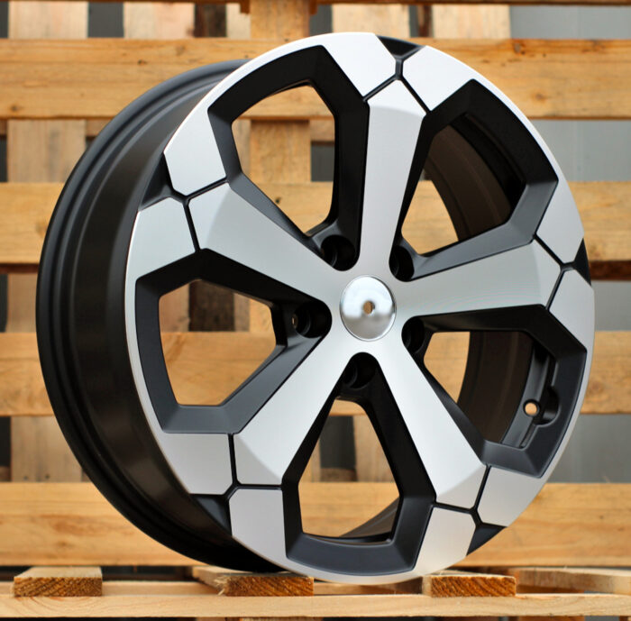 R17x6.5 5X114.3 ET 32 66.1 Y1274 Black Polished Half Matt (MBHM) For DACIA (K2+L4) (NEW Model)