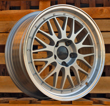 Indlæs billede til gallerivisning R17x8.5 5X120 ET 15 72.6 A1025 Silver+Polished Lip (SP) For RACIN (P) (BBS Style)