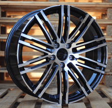 Indlæs billede til gallerivisning R21x9 5X112 ET 26 66.5 B1026 (LU1293) Black Polished+Powder Coating (MBPC) For PORCH (P1) (Rear+Front)