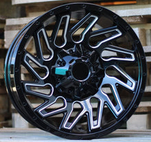 Indlæs billede til gallerivisning R17x9 6X139.7 ET M10 110.1 Q1283 Black (BL) For 4X4 (K4) (Milling)
