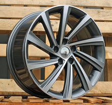 Indlæs billede til gallerivisning R18x8 5X112 ET 45 57.1 D2403 Grey Polished (MG) For SKODA (Z3) (New Model)