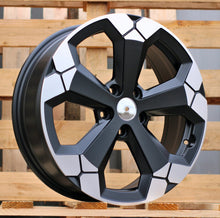 Indlæs billede til gallerivisning R17x6.5 5X114.3 ET 32 66.1 Y1274 Black Partial Polished Half Matt (BPHM) For DACIA (R+L3) (NEW Model)