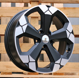 R18x6.5 5X114.3 ET 32 66.1 Y1274 Black Partial Polished Half Matt (BPHM) For DACIA (R) (NEW Model)