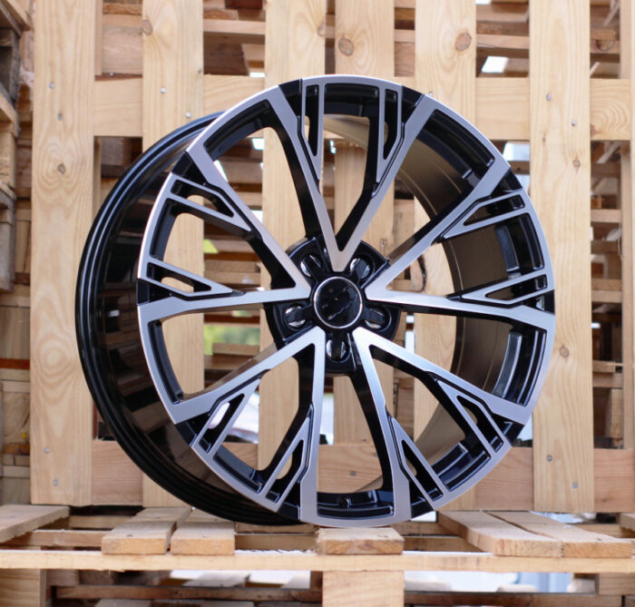 R22x9.5 5X112 ET 30 66.5 I5170 Black Polished (MB) For AUD