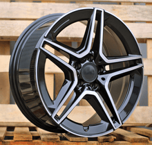 Indlæs billede til gallerivisning R19x8.5 5X112 ET 40 66.6 FBX142 Black Polished (MB) For MER (Z6) (HYBRID FORGED Rear+Front)