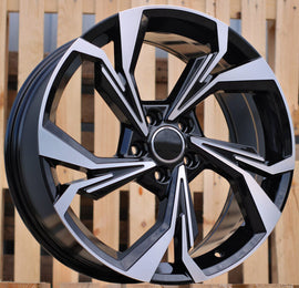 R19x8 5X112 ET 35 66.5 B5893 (IN5534) Black Polished (MB) For AUD (K8)