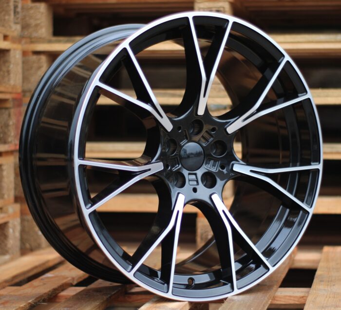 R20x8.5 5X112 ET 26 66.6 B1617 Black Polished (MB) For BMW (Z1+Z2)