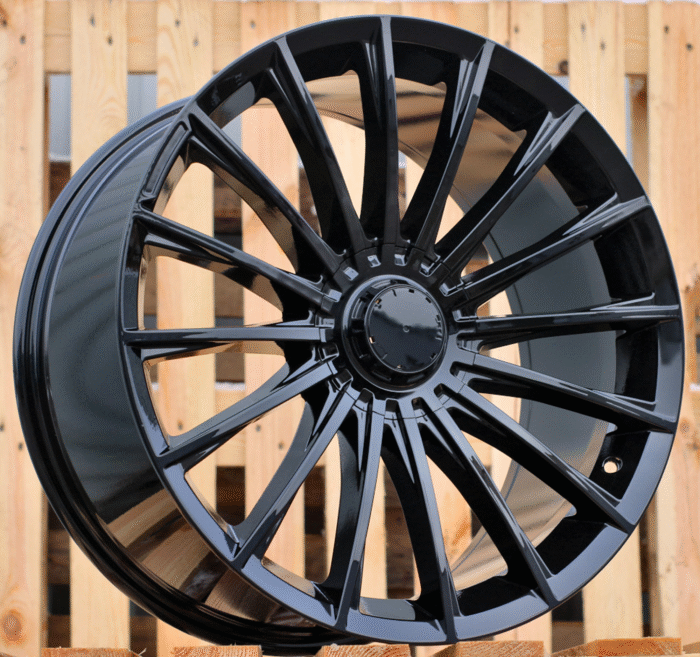 R20x8.5 5X112 ET 35 66.6 B1499 Black (BL) For MER (P2) (Rear+Front)