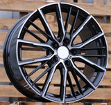 R19x8 5X112 ET 50 66.6 A5824 Black Polished (MB) For BMW (P) (BMW 1(F40)/ 2(F44)
