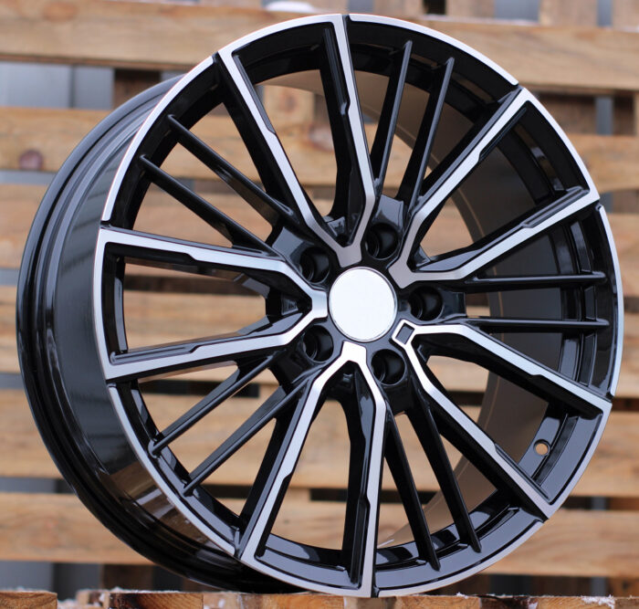 R19x8 5X120 ET 45 72.6 A5824 Black Polished (MB) For BMW (P)