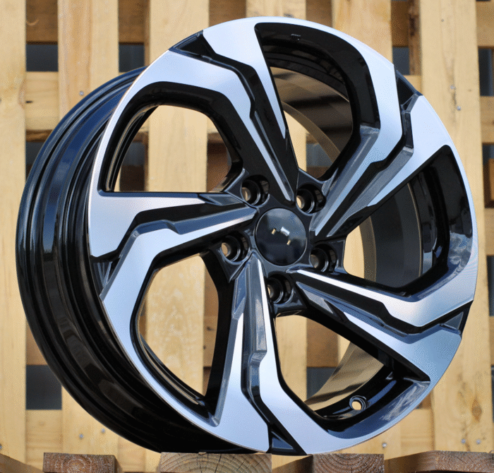 R17x7.5 5X114.3 ET 45 73.1 D2019 Black Polished (MB) For RACIN (Z2+Z6)