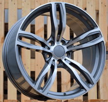 Indlæs billede til gallerivisning R18x8 5X120 ET 30 72.6 E492 (BY941) Grey Polished (MG) For BMW (P1) (Rear+Front)