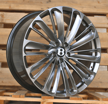 Indlæs billede til gallerivisning R21x9.5 5X112 ET 41 57.1 FB0543L Hyper Black (HB) For BENTL (K7) (FORGED)