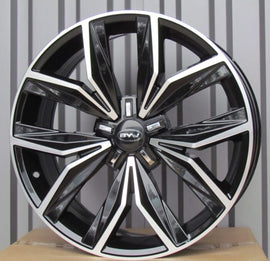 R19x8 5X112 ET 43 57.1 B1269 Black Polished (MB) For VW (Z2)