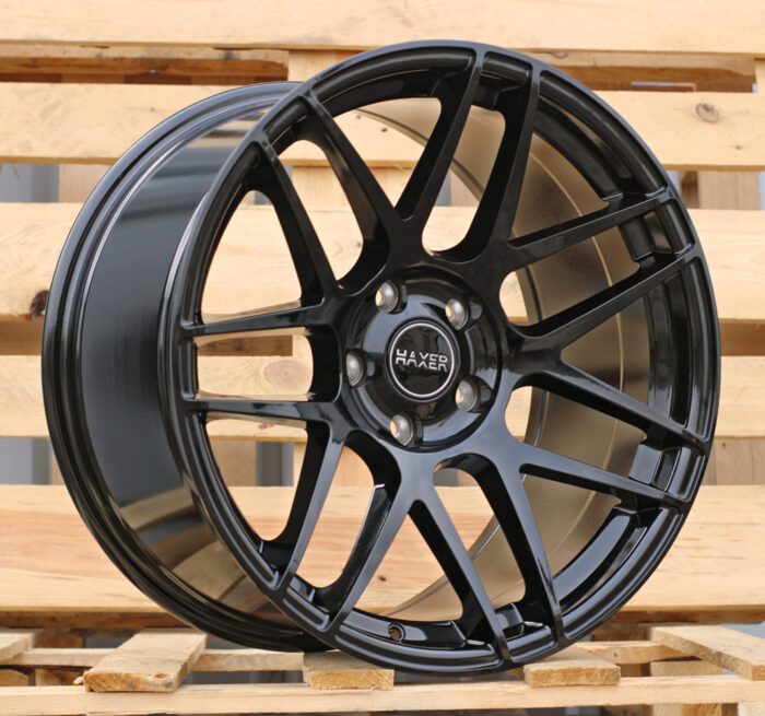 R19x9 5X120 ET 30 72.6 XF995 (HX022) Black (BL) For HAXER (P1) (Rear+Front)