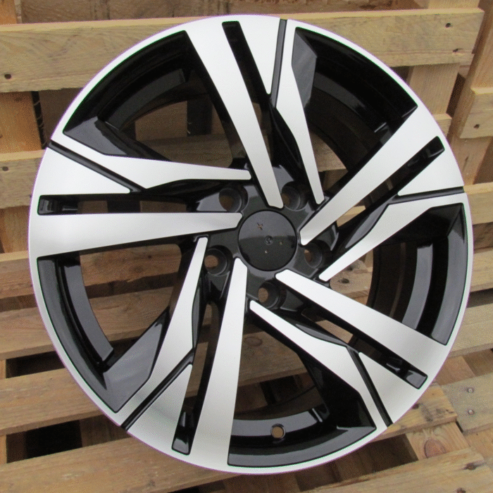 R16x7 5X108 ET 40 65.1 B5543 Black Polished (MB) For PEUG (P)