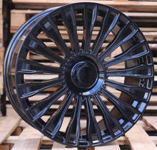 Indlæs billede til gallerivisning R20x8.5 5X112 ET 35 66.6 I0313 (FBX227) Black (BL) For MER (Z5) (HYBRID FORGED Front+Rear)