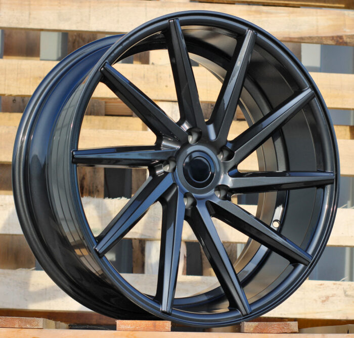 R20x8.5 5X112 ET 30 66.5 B1058 Black (BL) For RACIN (Z3) (LEFT SIDE (Style Vossen)