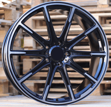 Indlæs billede til gallerivisning R22x10 5X130 ET 30 84.1 FMB23 (FB0176P) Black Polished (MB) For MER (K7) (FORGED Brabus G Class)