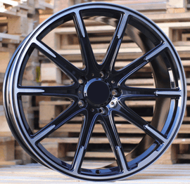 R22x10 5X130 ET 30 84.1 FMB23 (FB0176P) Black Polished (MB) For MER (K7) (FORGED Brabus G Class)