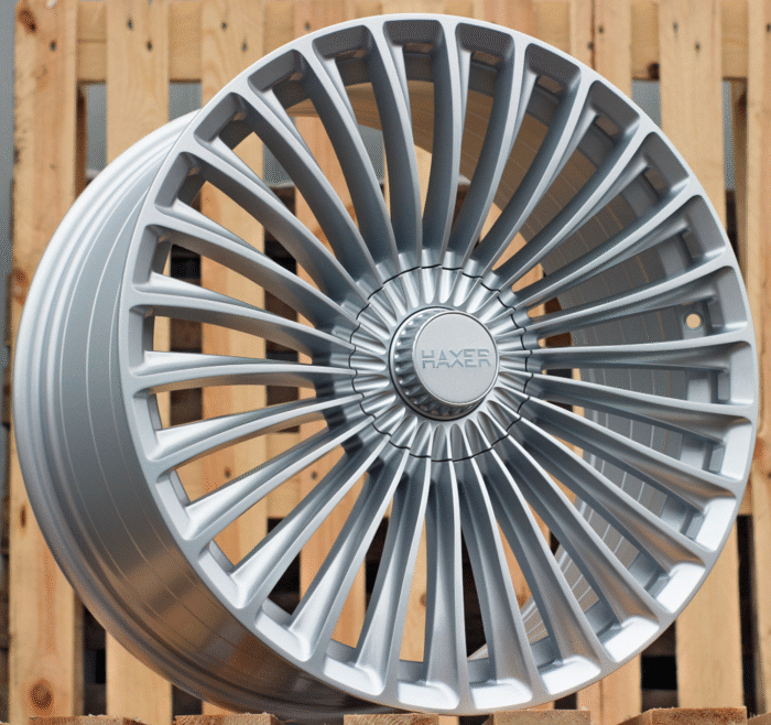 R20x8.5 5X112 ET 35 66.6 3S198 Silver Shining (SS) For HAXER (K4) (HYBRID FORGED (For car Mercedes Benz)(Rear+Front)